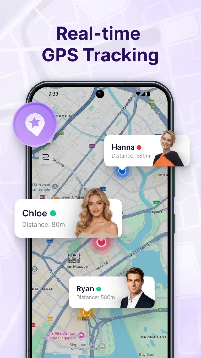 Map Tracker & Location Share - Screen 1