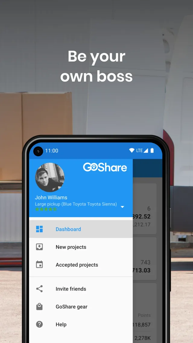 GoShare: Drive, Deliver, Earn - Screen 2