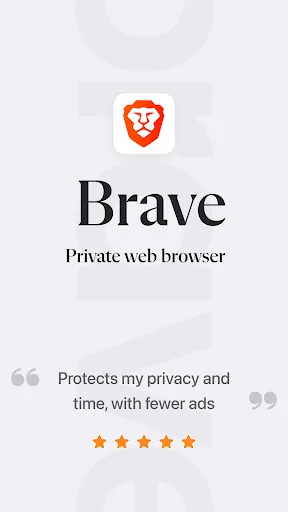 Brave Private Web Browser, VPN - Screen 1