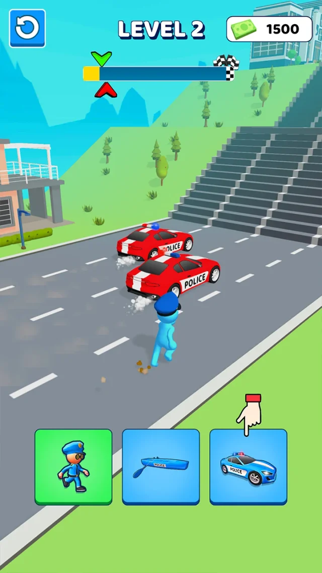 Police Car Shape Shifting Race - Screen 5