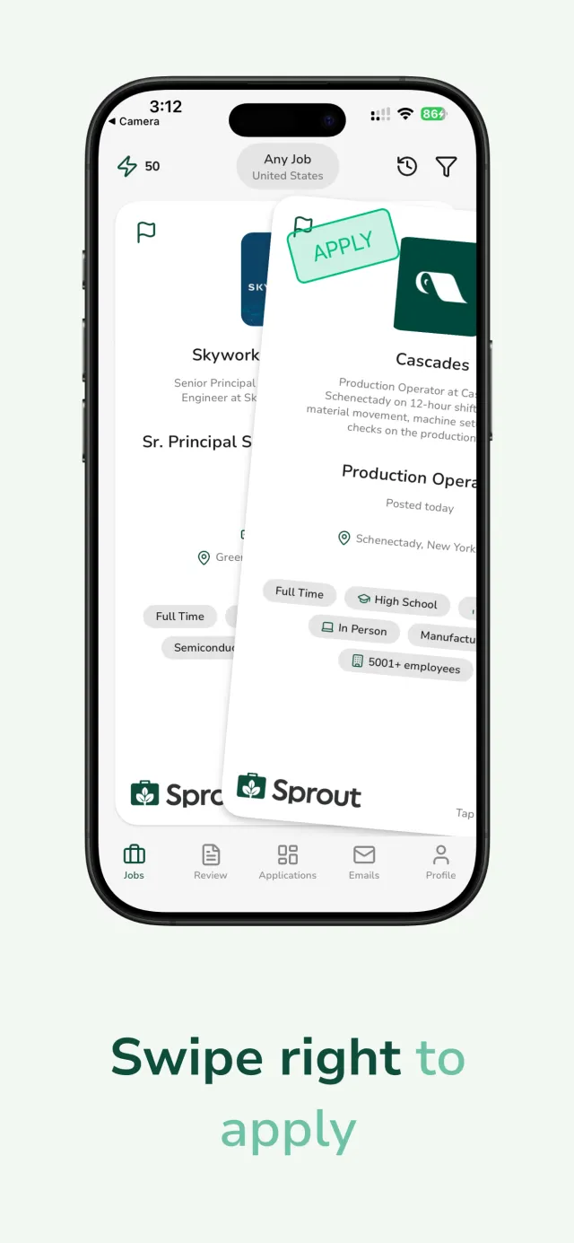 Sprout - AI Job Search - Screen 3
