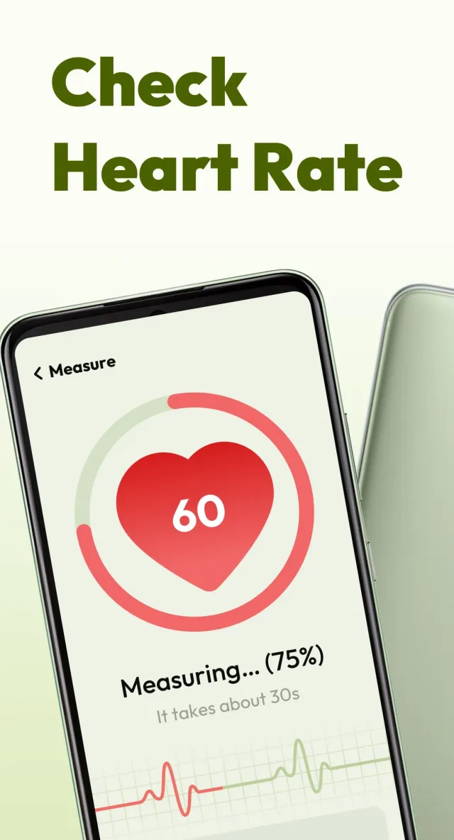 WellLog: Health Log - HR & BP - Screen 1