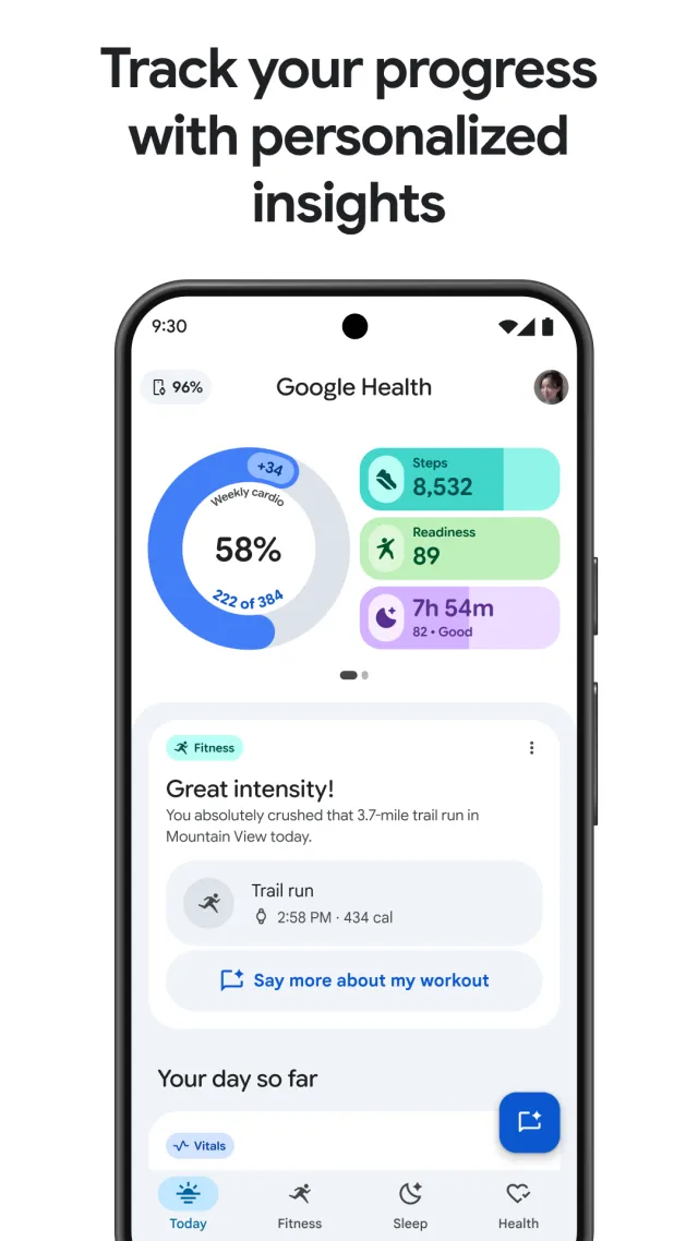 Google Health (Fitbit) - Screen 1