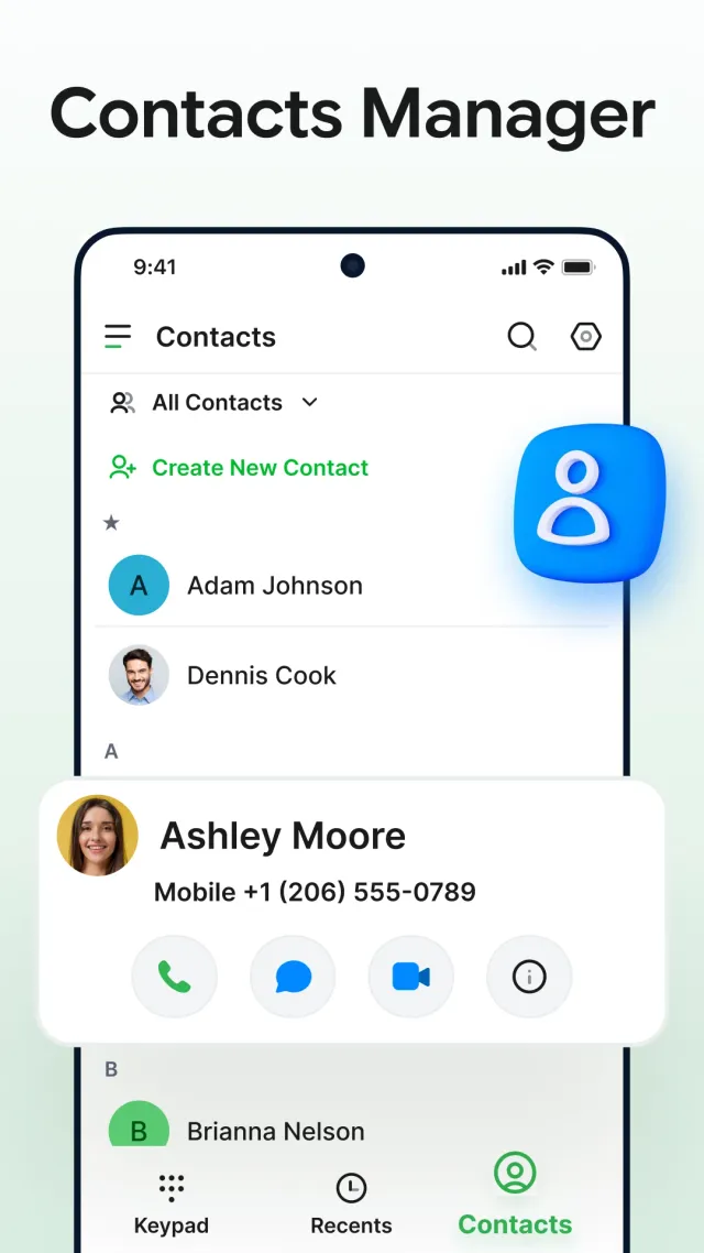 Contacts - Phone Dialer, Calls - Screen 3