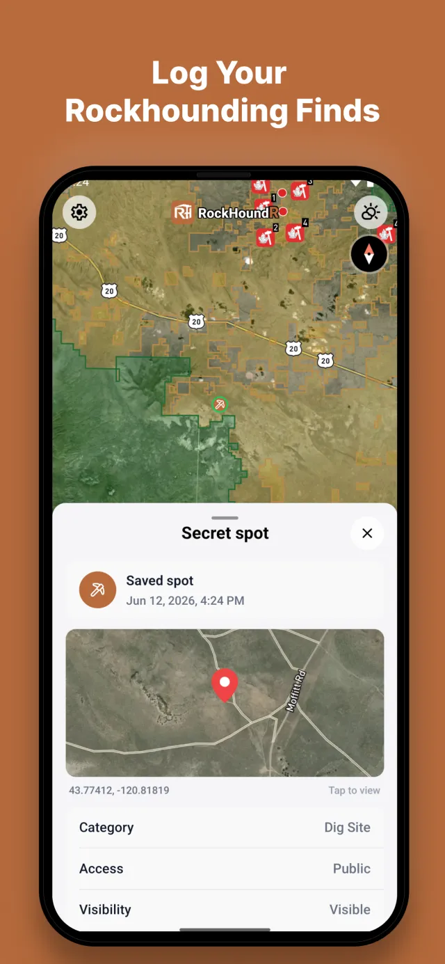 RockHoundR: Rockhounding Map - Screen 6