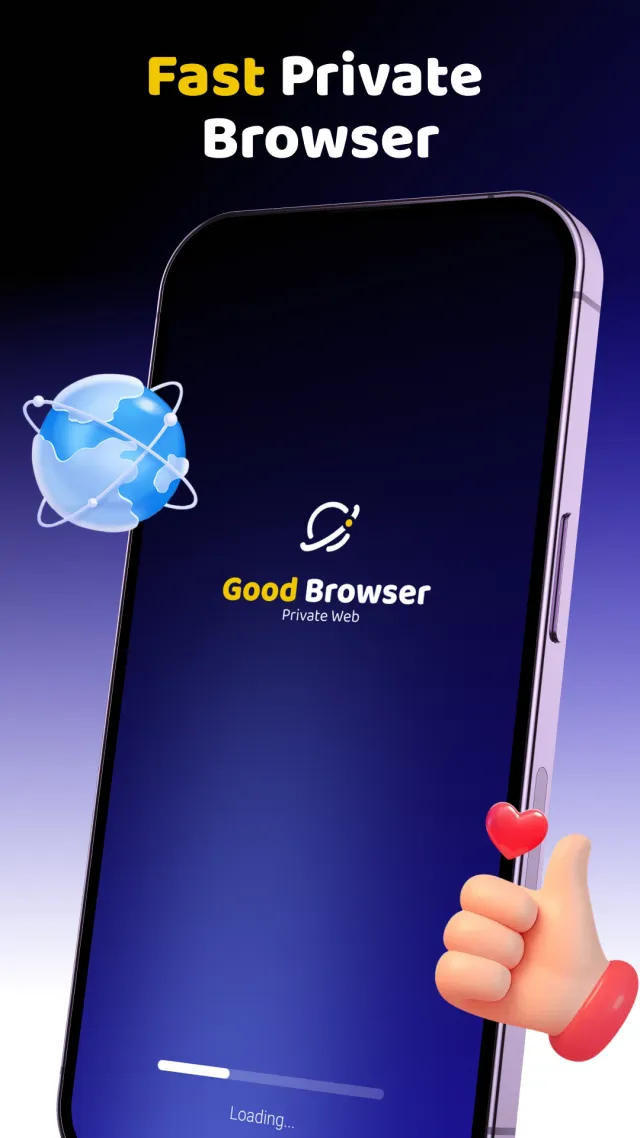 Good Browser: Private Web - Screen 1