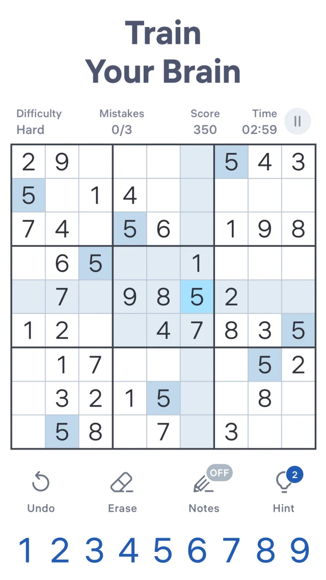 Sudoku.com - Classic Sudoku - Screen 2