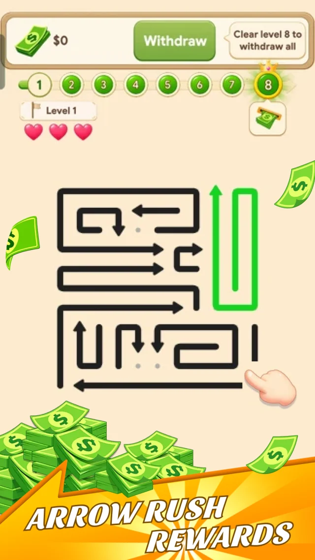 Arrow Smash: Earn Cash - Screen 1
