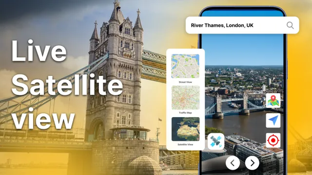 Live Earth Map: Satellite View - Screen 2