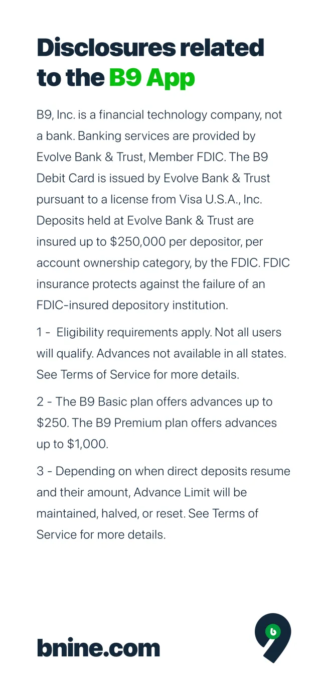 B9: Cash Advance - Screen 6