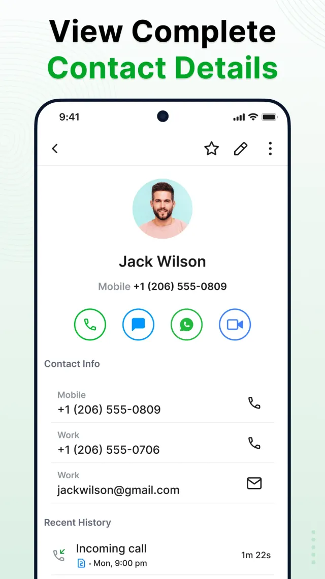 Contacts - Phone Calls - Screen 4