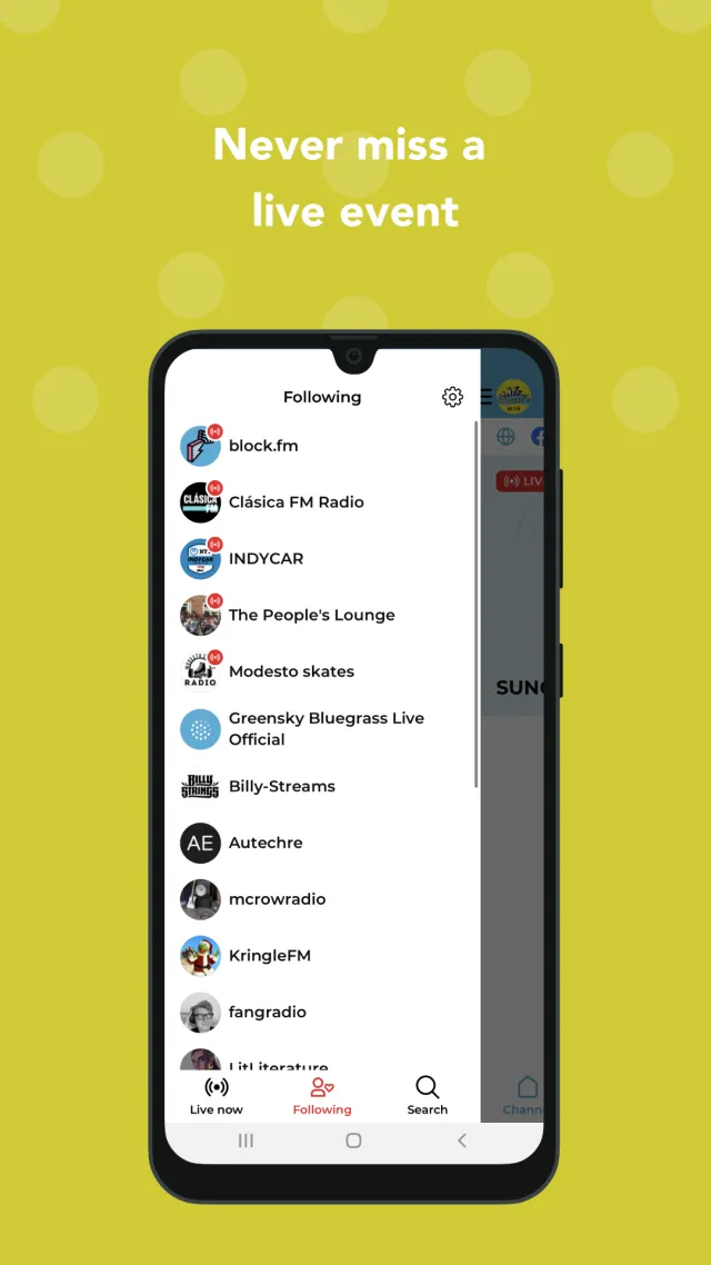 Mixlr - Listen to live audio - Screen 4