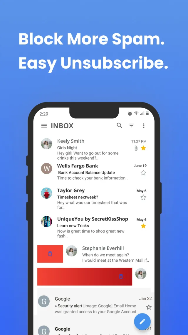 Inbox Homescreen - Screen 4