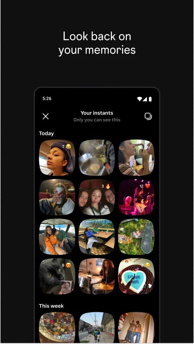 Instants, an Instagram app - Screen 4