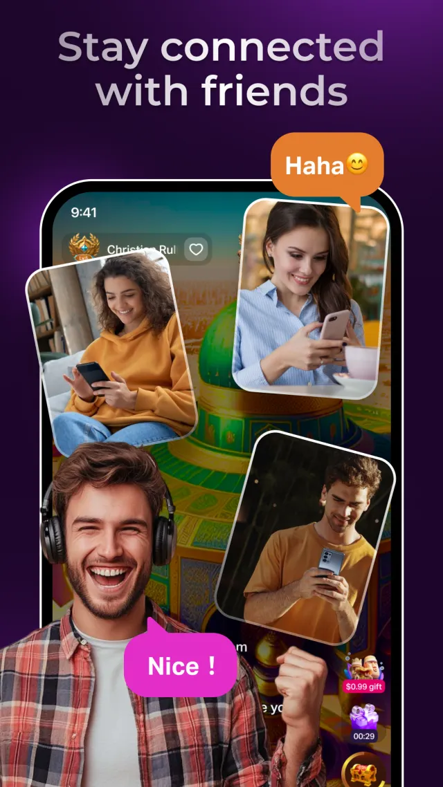 Yaahlan:Voice Chat Party&Games - Screen 2