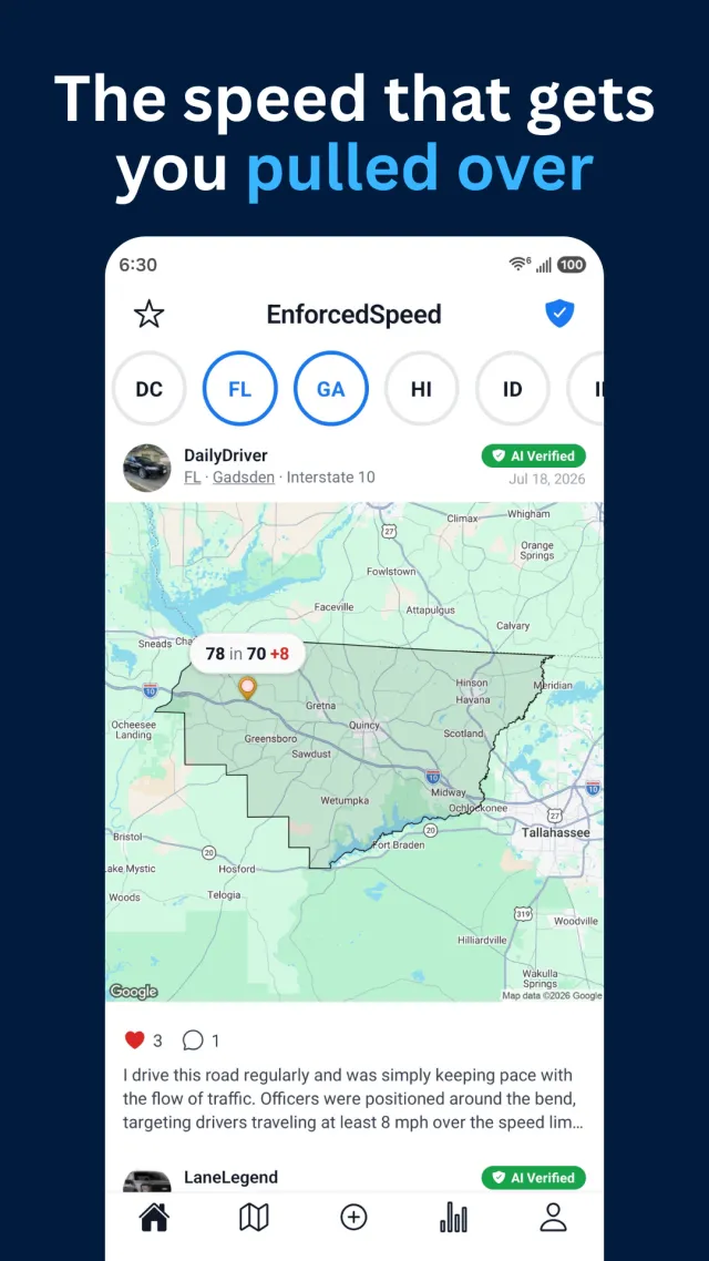 EnforcedSpeed - Screen 1