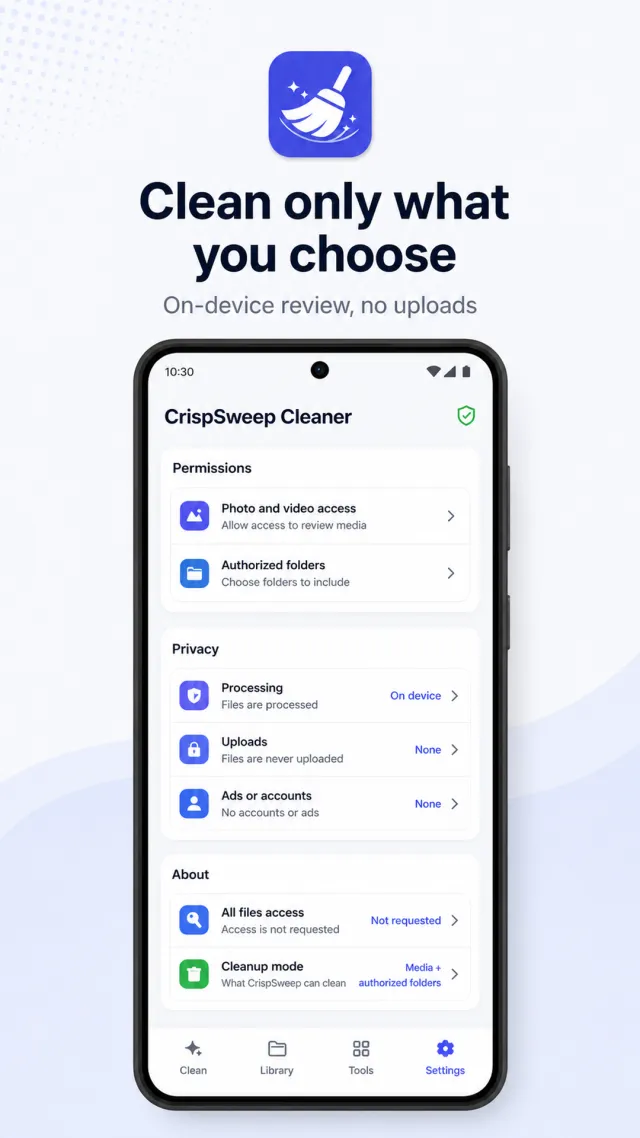 CrispSweep Cleaner - Screen 5
