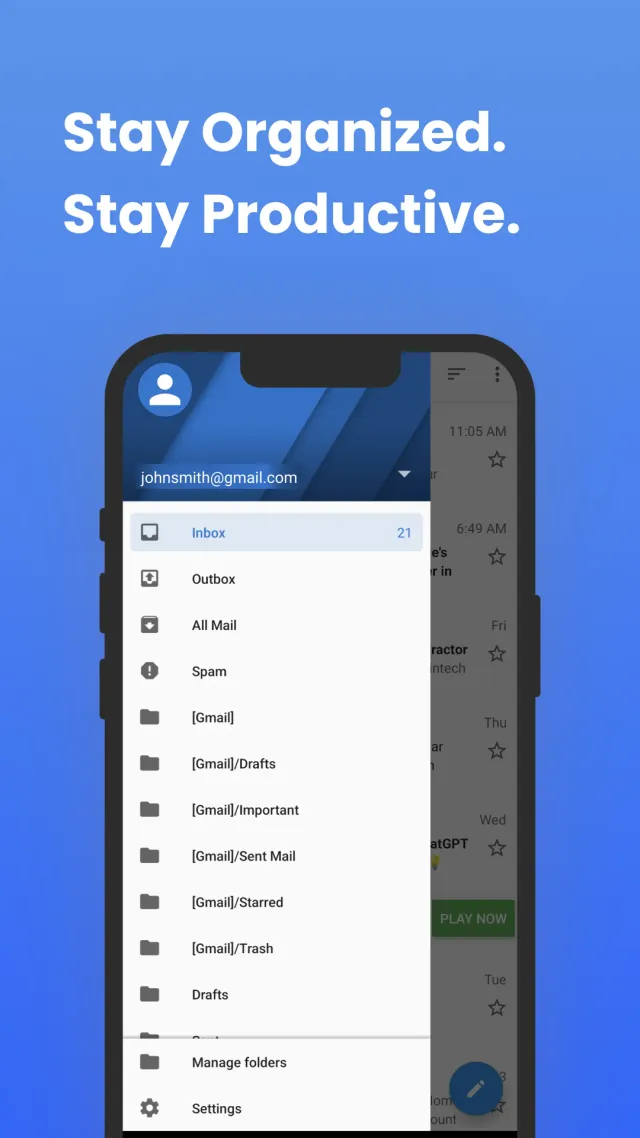 Inbox Homescreen - Screen 2