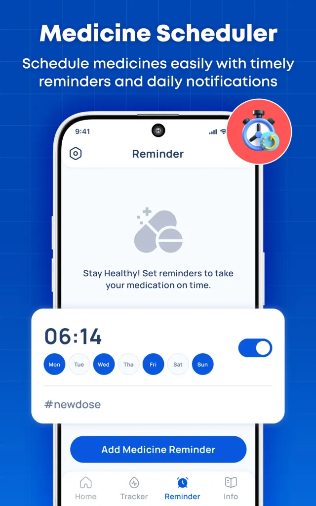 Blood Sugar & Pressure Tracker - Screen 1