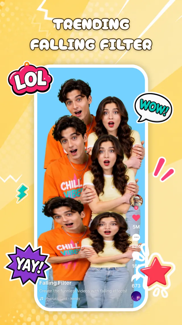 Falling Filter: Fun Effect - Screen 2