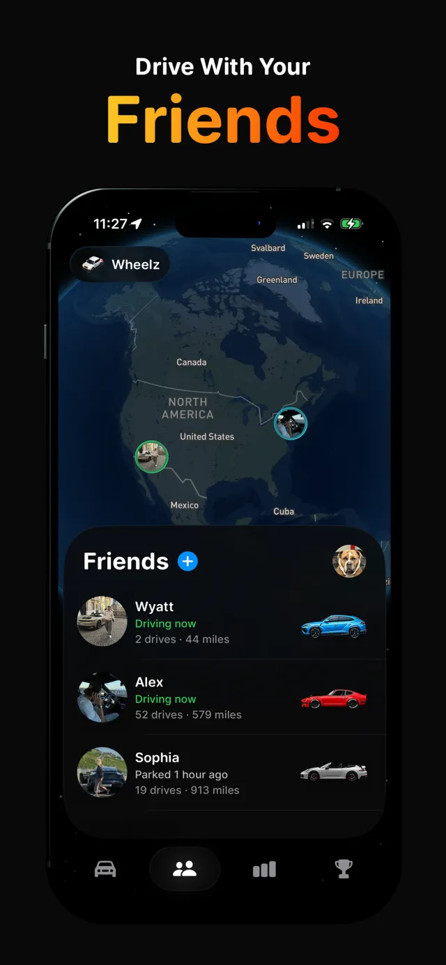 Wheelz - Social Drive Tracker - Screen 3