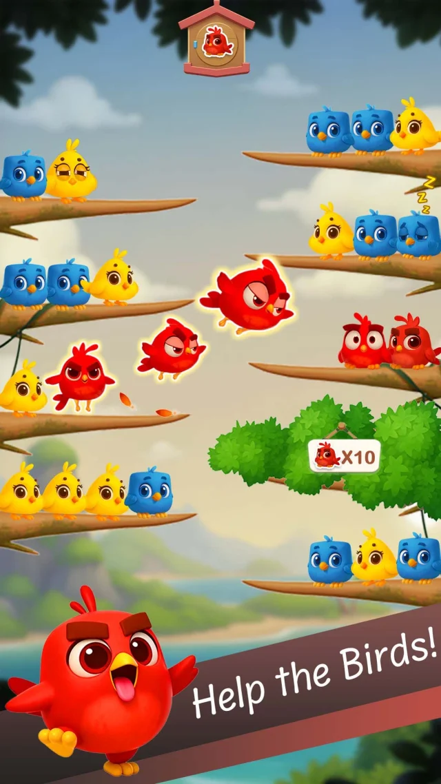 Chirpy Sort: Bird Color Puzzle - Screen 1