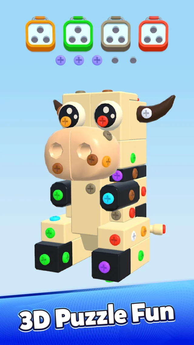 Screw Out 3D: Nut Sort Jam - Screen 3