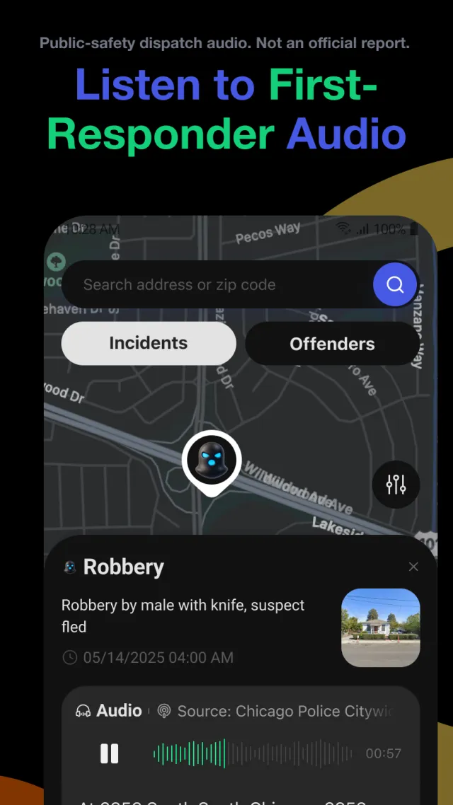 CrimeRadar: Dispatch Alerts - Screen 2