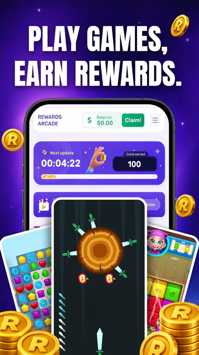 Rewards Arcade: Earn Cash - Screen 1