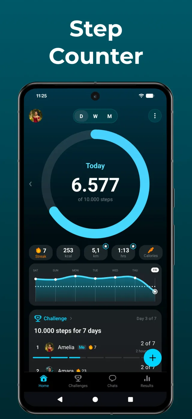StepsApp - Step Counter - Screen 1