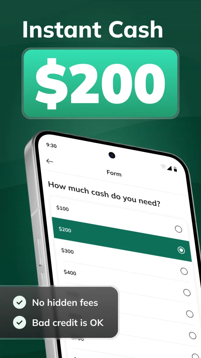 Instant Loans for Bad Credit - Screen 1
