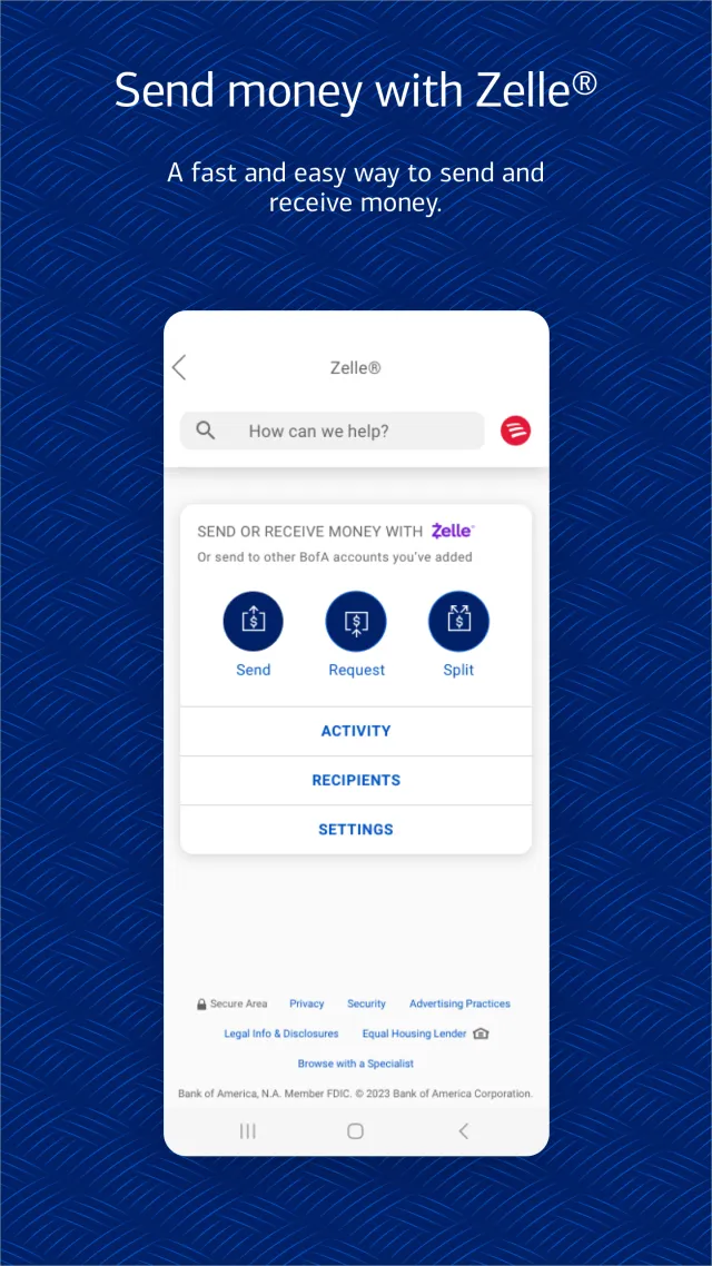 Bank of America Mobile Banking - Screen 3