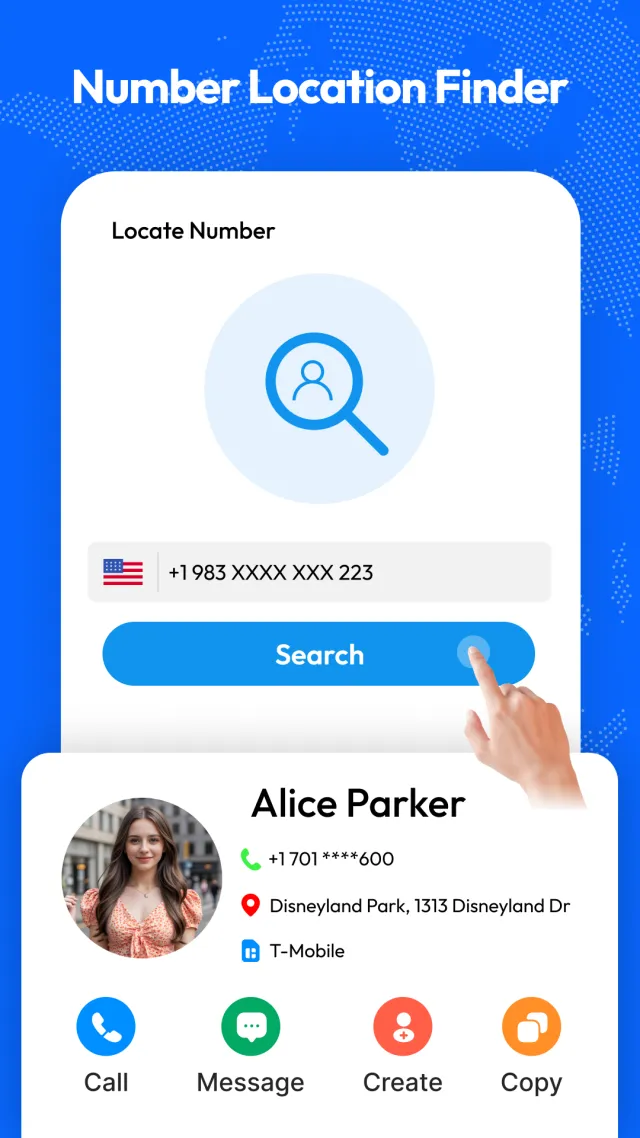 Phone number location tracker - Screen 2