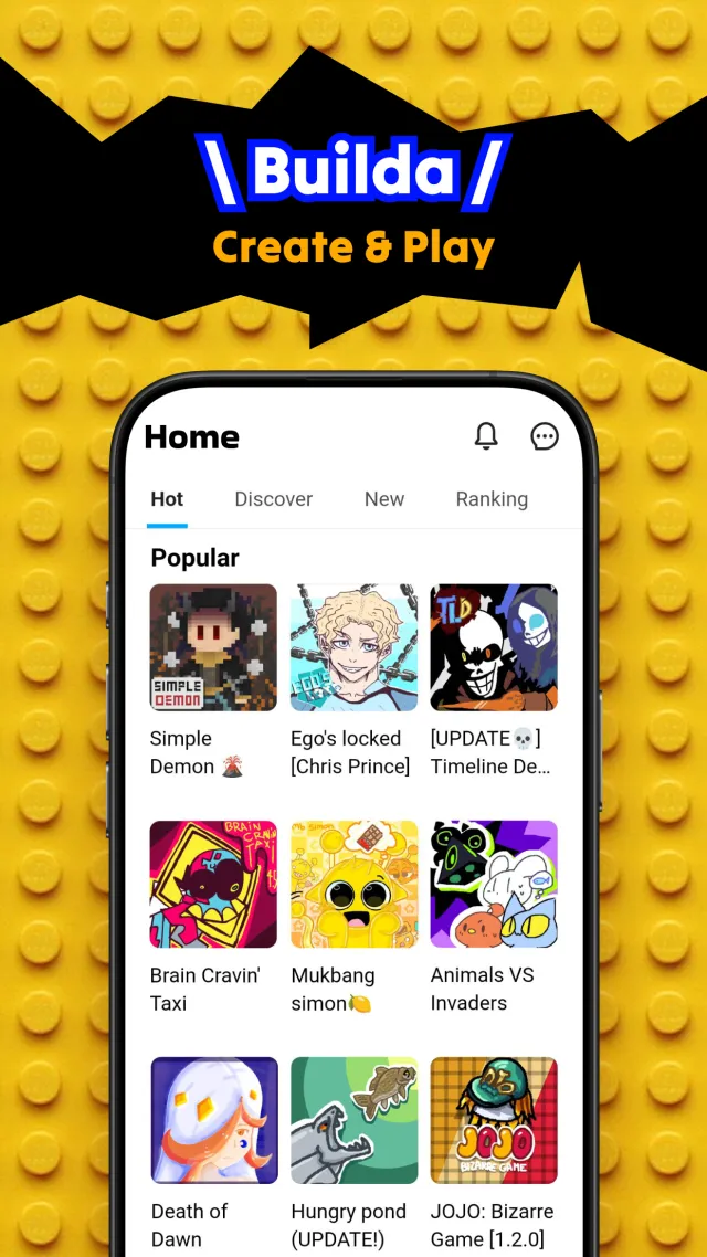 Builda - Create and Play - Screen 1