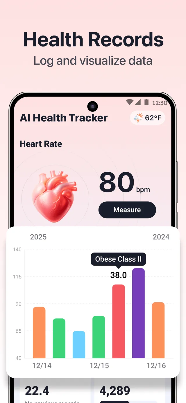 AI Health Tracker: BP & Blood - Screen 2