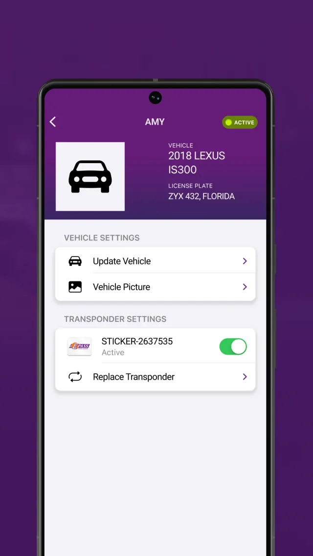 E-PASS Toll App - Screen 6