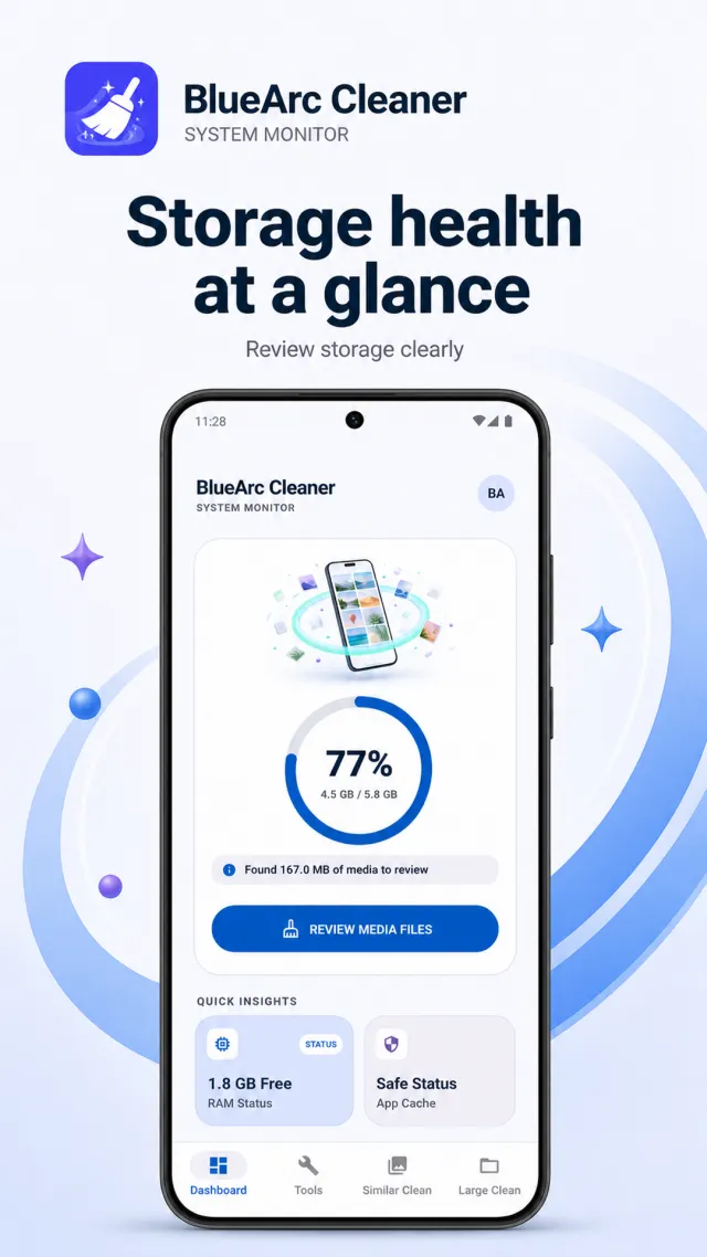 BlueArc Cleaner - Screen 1