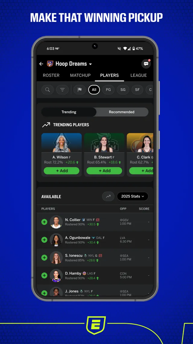 ESPN Fantasy Sports - Screen 4