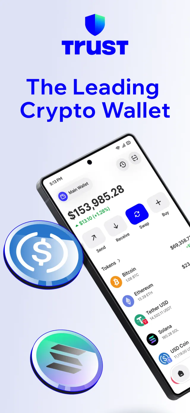 Trust: Crypto & Bitcoin Wallet - Screen 1