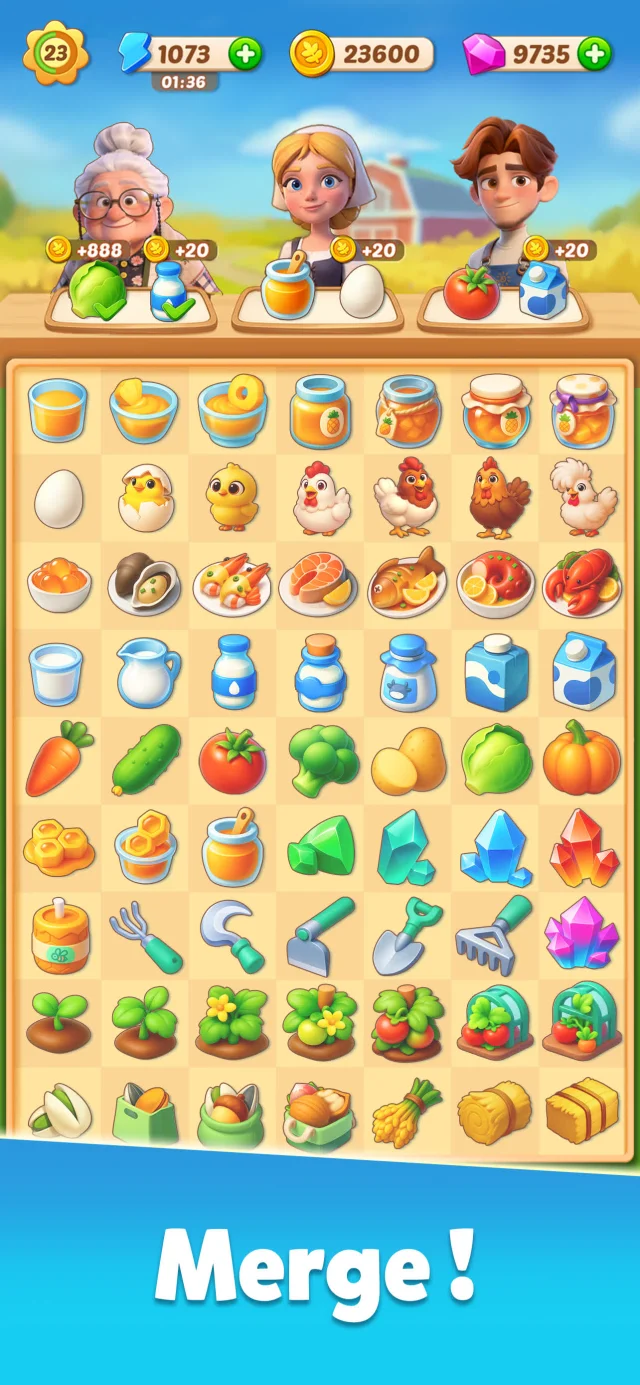 Family Farm Merge - Screen 3
