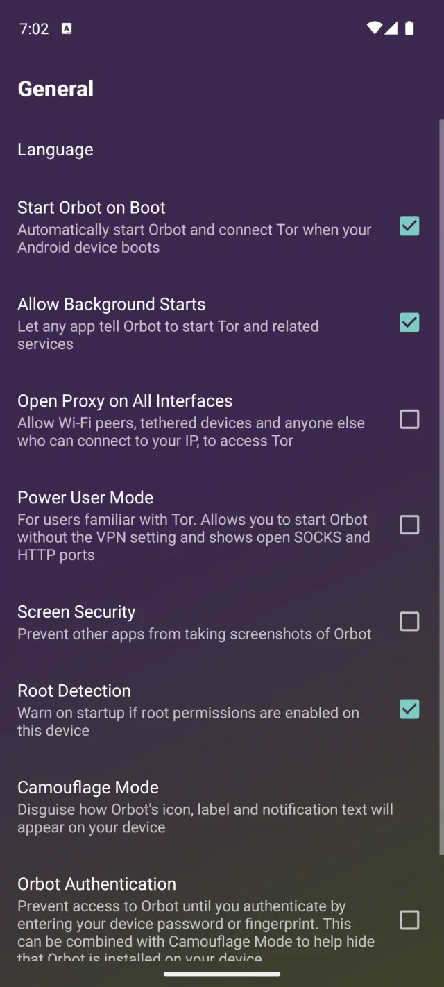 Orbot: Tor for Android - Screen 6
