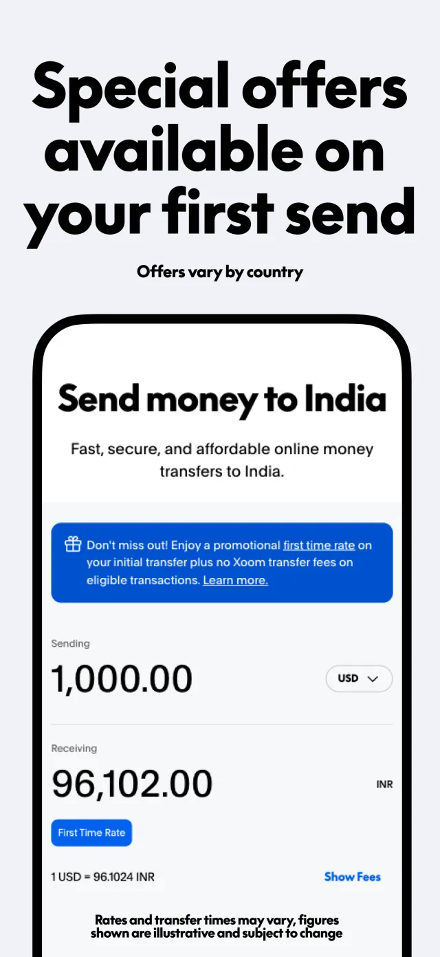 Xoom: Send Money & Transfer - Screen 2