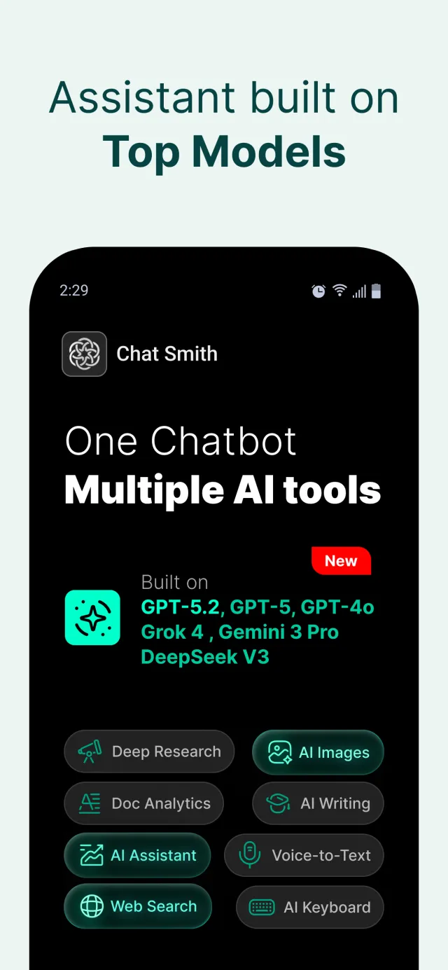 Chat Smith: AI Chatbot & Agent - Screen 1
