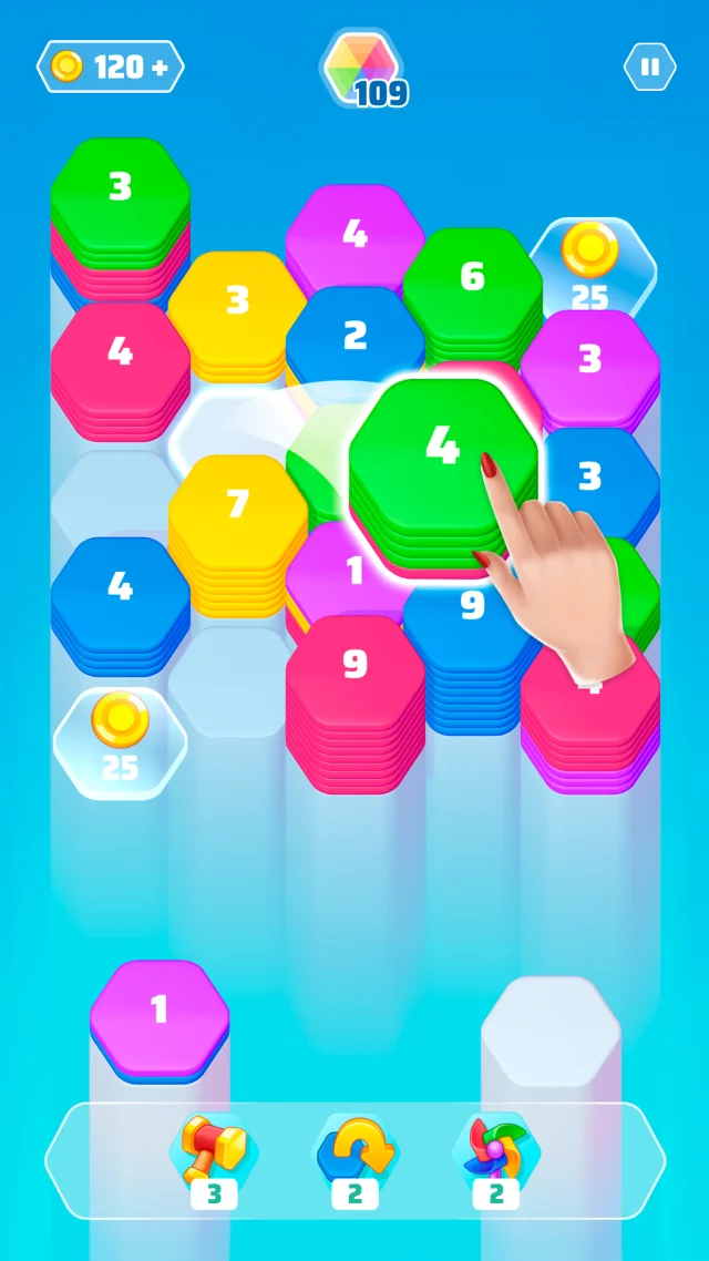 Color Slide - Hexa Puzzle - Screen 1