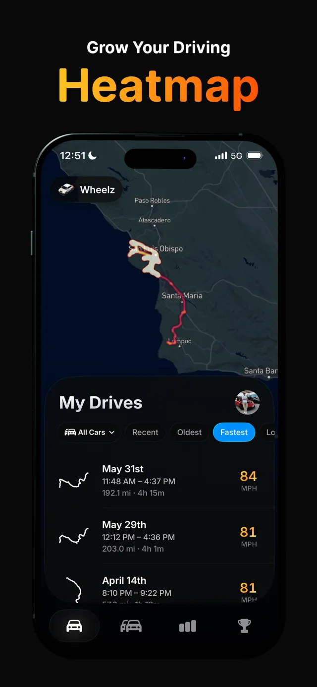 Wheelz - Social Drive Tracker - Screen 4