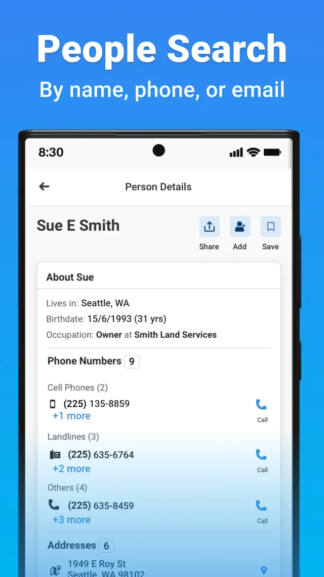 Whitepages Search, Find People - Screen 2