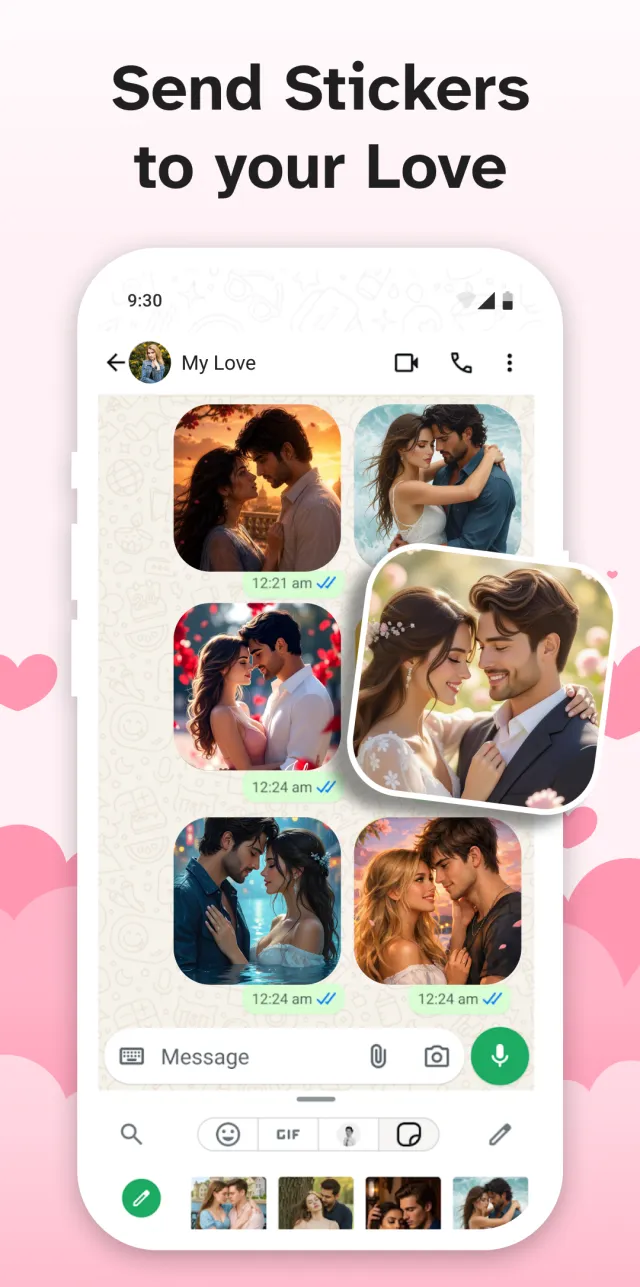 Romantic Sticker: Love Sticker - Screen 1