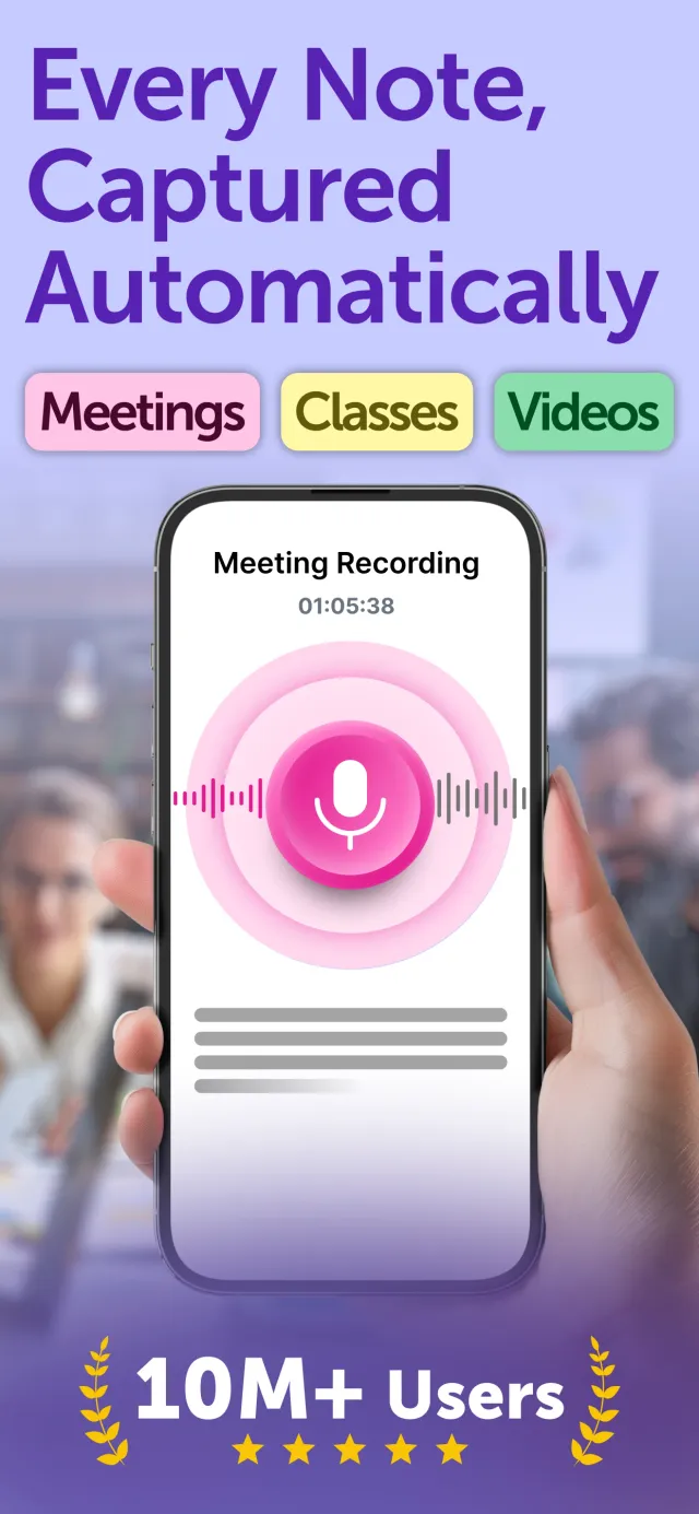 Smart Noter - AI Note Taker - Screen 1