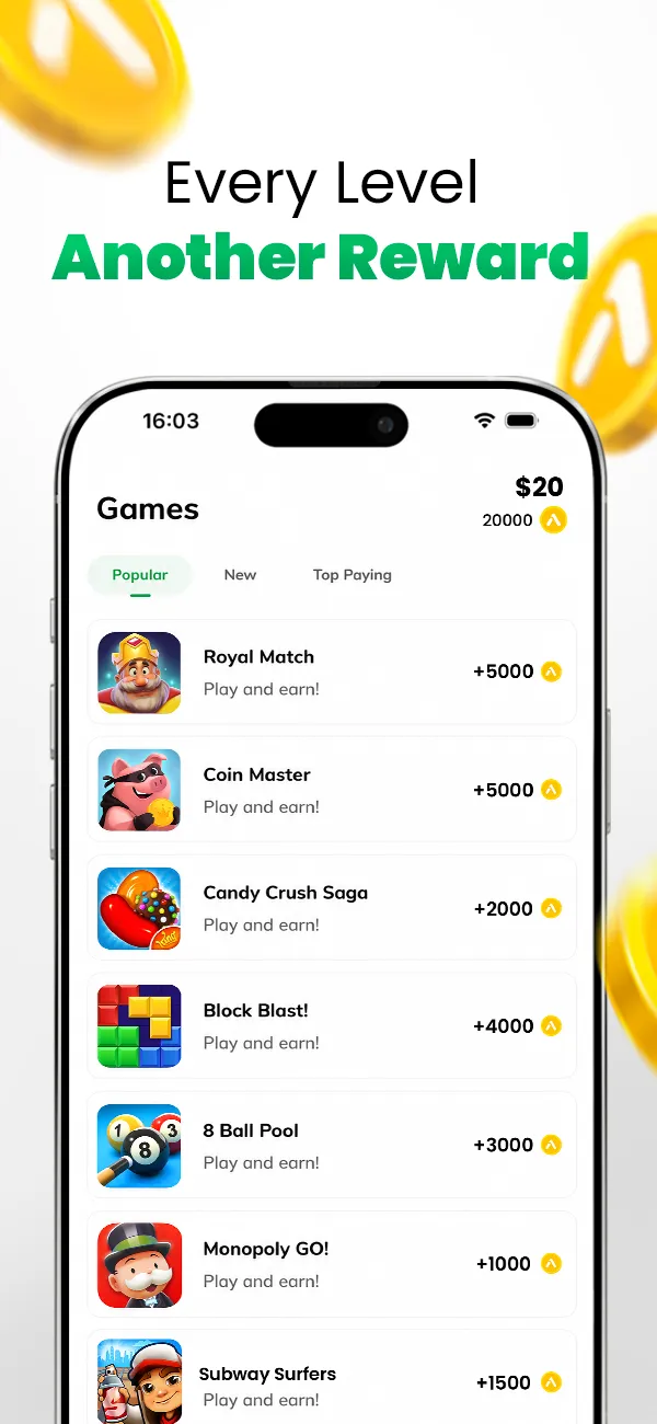 AppsPrize Play Games Earn Cash - Screen 3