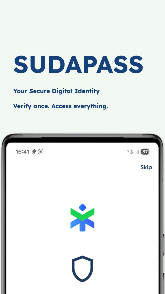 SUDAPASS - Screen 1
